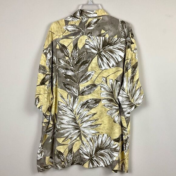 Jams World Kona Coast Shirt Sz XL Aloha Hawaiian Made in Hawaii Multi-Color Palm - Picture 6 of 6